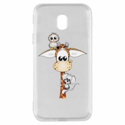 Чехол для Samsung J3 2017 Giraffe Owl and Mouse - PrintSalon