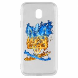 Чехол для Samsung J3 2017 Горящий гербу Украины - PrintSalon