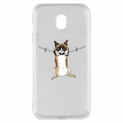 Чехол для Samsung J3 2017 Grumpy Cat On The Rope - PrintSalon