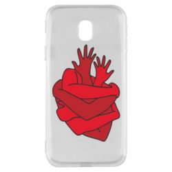 Чехол для Samsung J3 2017 Heart out of hands - PrintSalon