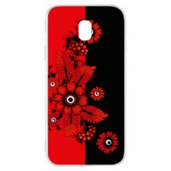 Чохол для Samsung J3 2017 Червоні квіти - PrintSalon