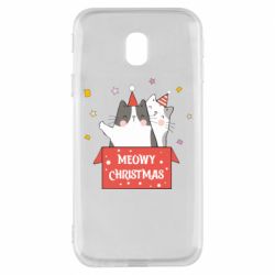 Чехол для Samsung J3 2017 Meowy Christmas ( present box ) - PrintSalon