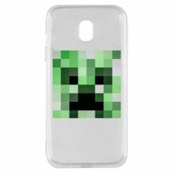 Чехол для Samsung J3 2017 Minecraft minimalist Creeper - PrintSalon