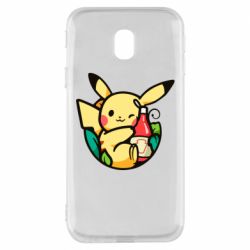 Чехол для Samsung J3 2017 Pikachu with ketchup - PrintSalon