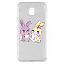 Чехол для Samsung J3 2017 Rabbits In Love - PrintSalon