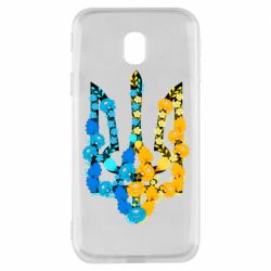 Чохол для Samsung J3 2017 Тризуб квіти Україна - PrintSalon