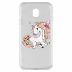 Чехол для Samsung J3 2017 Unicorn with bow tie - PrintSalon