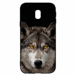 Чохол для Samsung J3 2017 Wolf with yellow eyes - PrintSalon