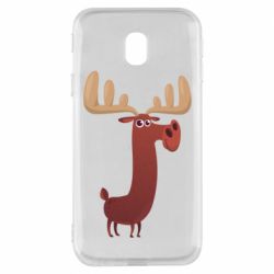 Чехол для Samsung J3 2017 Забавный олень - PrintSalon