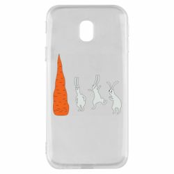 Чехол для Samsung J3 2017 Зайцы возле морковки - PrintSalon