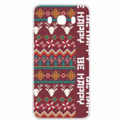 Чохол для Samsung J7 2016 Be Happy - Deers Pattern - PrintSalon