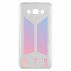Чехол для Samsung J7 2016 BTS gradient logo