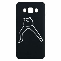 Чехол для Samsung J7 2016 Cat in pants