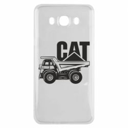 Чехол для Samsung J7 2016 CAT logo and truck - PrintSalon