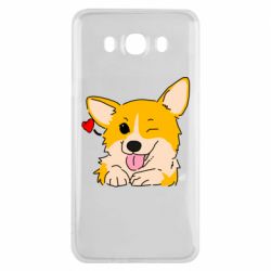 Чехол для Samsung J7 2016 Cute Corgi Puppy - PrintSalon