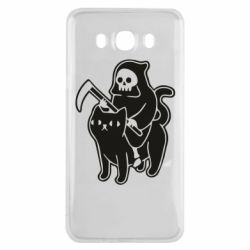 Чохол для Samsung J7 2016 Death and cat - PrintSalon