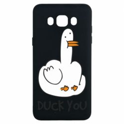 Чехол для Samsung J7 2016 Duck you - PrintSalon