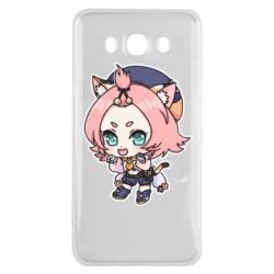 Чехол для Samsung J7 2016 Genshin Impact chibi Diona - PrintSalon