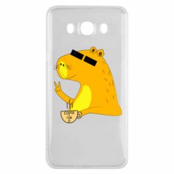 Чехол для Samsung J7 2016 Капибара Программист - PrintSalon