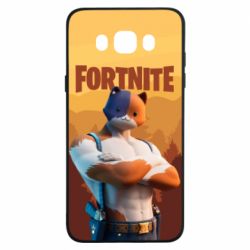 Чехол для Samsung J7 2016 Meowscles and logo - PrintSalon