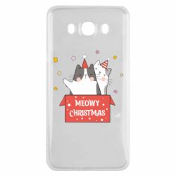 Чехол для Samsung J7 2016 Meowy Christmas ( present box )