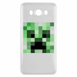 Чехол для Samsung J7 2016 Minecraft minimalist Creeper - PrintSalon