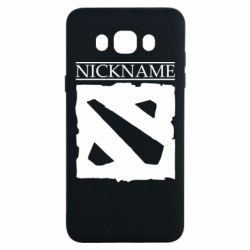 Чехол для Samsung J7 2016 Nickname Dota - PrintSalon