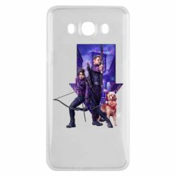 Чехол для Samsung J7 2016 Соколиный глаз и Кейт Бишоп - PrintSalon