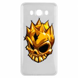 Чехол для Samsung J7 2016 Standoff - Gold Skull - PrintSalon