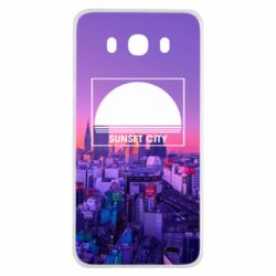 Чехол для Samsung J7 2016 Sunset city
