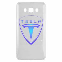 Чехол для Samsung J7 2016 Tesla logo gradient - PrintSalon