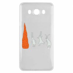 Чехол для Samsung J7 2016 Зайцы возле морковки
