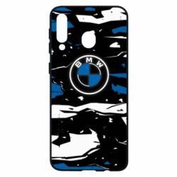 Чехол для Samsung M30 BMW logo and art background - PrintSalon