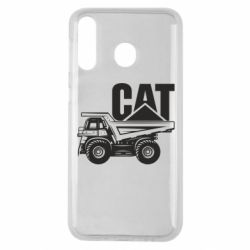 Чехол для Samsung M30 CAT logo and truck - PrintSalon