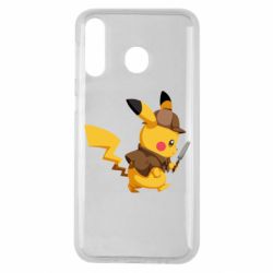 Чехол для Samsung M30 Cute Detective Pikachu - PrintSalon