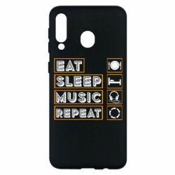 Чехол для Samsung M30 Eat sleep dj repeat. - PrintSalon