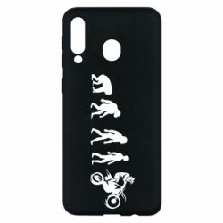 Чехол для Samsung M30 Эволюция мотоциклиста - PrintSalon