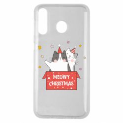 Чехол для Samsung M30 Meowy Christmas ( present box ) - PrintSalon