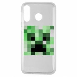 Чехол для Samsung M30 Minecraft minimalist Creeper - PrintSalon