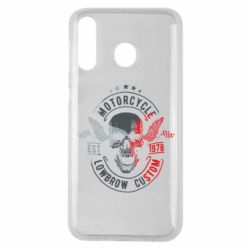 Чехол для Samsung M30 Moto skull - PrintSalon