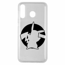 Чехол для Samsung M30 Pikachu silhouette - PrintSalon