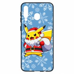 Чохол для Samsung M30 Santa Claus Pikachu - PrintSalon