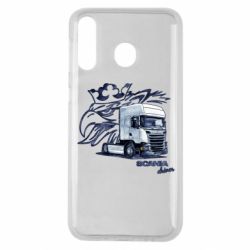 Чехол для Samsung M30 Scania watercolor art - PrintSalon