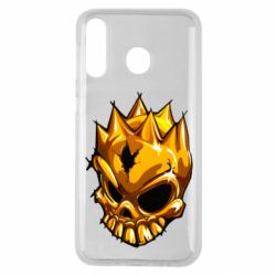 Чехол для Samsung M30 Standoff - Gold Skull - PrintSalon