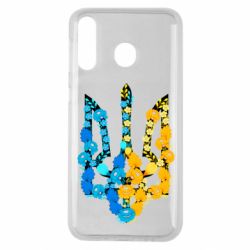 Чохол для Samsung M30 Тризуб квіти Україна - PrintSalon