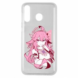 Чехол для Samsung M30 Yae Miko portrait - PrintSalon
