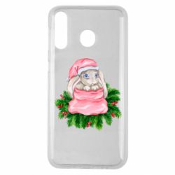 Чехол для Samsung M30 Заяц Новогодний - PrintSalon