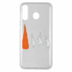 Чехол для Samsung M30 Зайцы возле морковки - PrintSalon