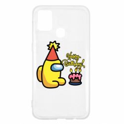 Чохол для Samsung M31 Among Us Happy Birthday - PrintSalon