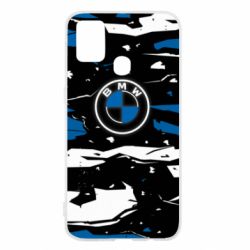 Чехол для Samsung M31 BMW logo and art background - PrintSalon